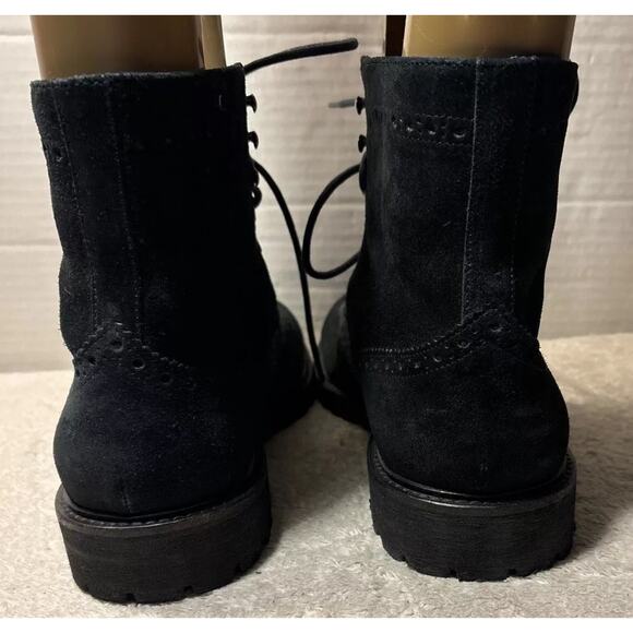 Saks Fifth Ave mens Ankle boot size 10 M black suede leather main image 10